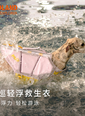 ZOOLAND宠物狗狗高强浮力游泳衣雪瑞纳边牧金毛大中小型犬救生衣