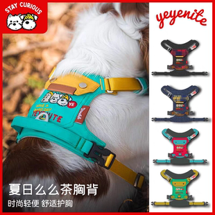 外出遛狗绳 YEYENITE椰椰家狗狗可调节胸背牵引绳大中小型犬背心式