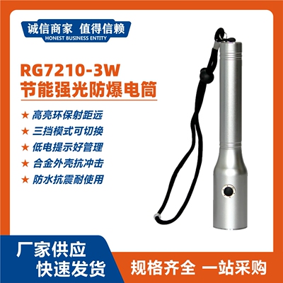 RG7210-3W节能强光防爆电筒