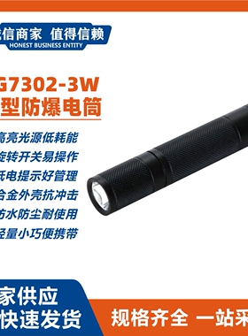 RG7302-3W微型防爆电筒消防照明3W专用电筒USB充电红光定位电筒