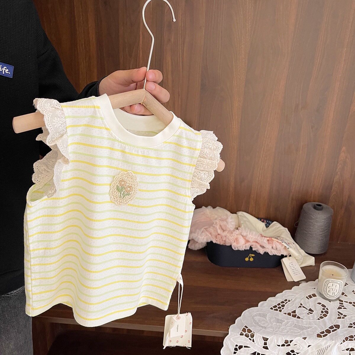 女童夏装背心宝宝洋气儿童个性