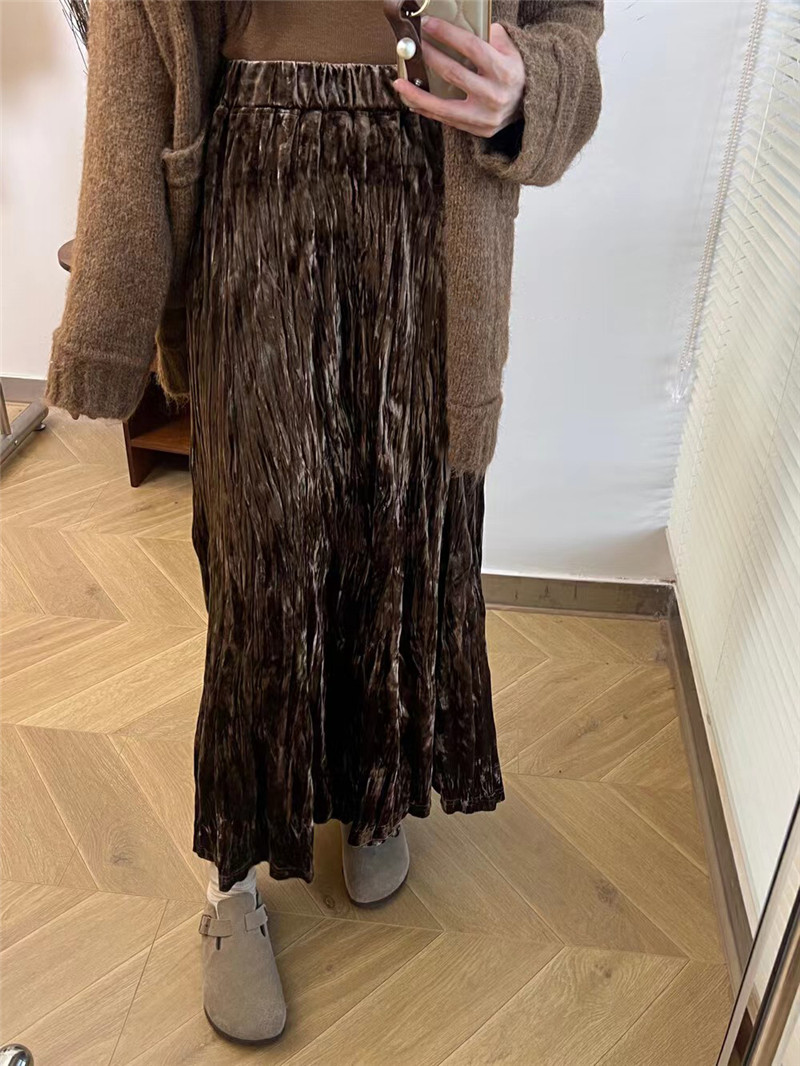 中长裙A字裙韩版A型半身裙时尚