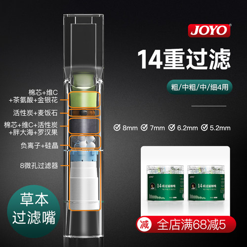 诤友烟嘴过滤器粗中细三用不憋气