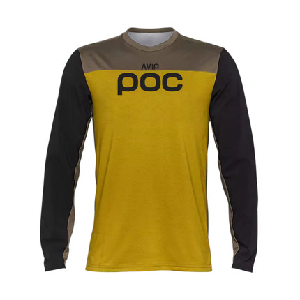 清仓 POC 精品 山地车速降服T恤速干透气长袖春夏越野摩托骑行服