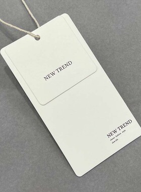 简约轻奢男女装吊牌可定制免费设计logo标签定做挂牌商标烫金制作