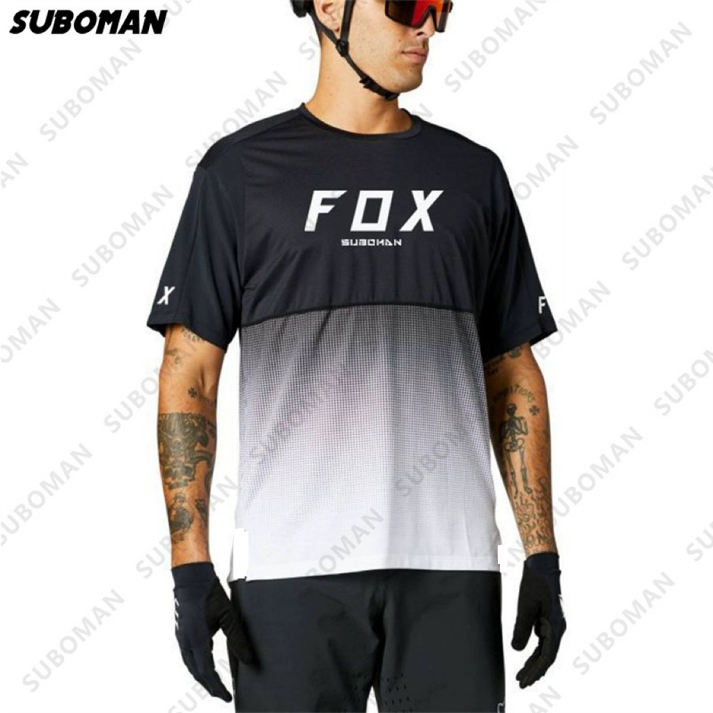 fox狐狸头t恤男士衬衣定制单车服