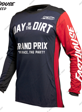 2022夏季新款FASTHOUSE速干衣速降服男装大码越野摩托车服球衣