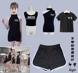 少儿儿童模特训练服装女童形体服礼仪练功服T台走秀表演出服高端