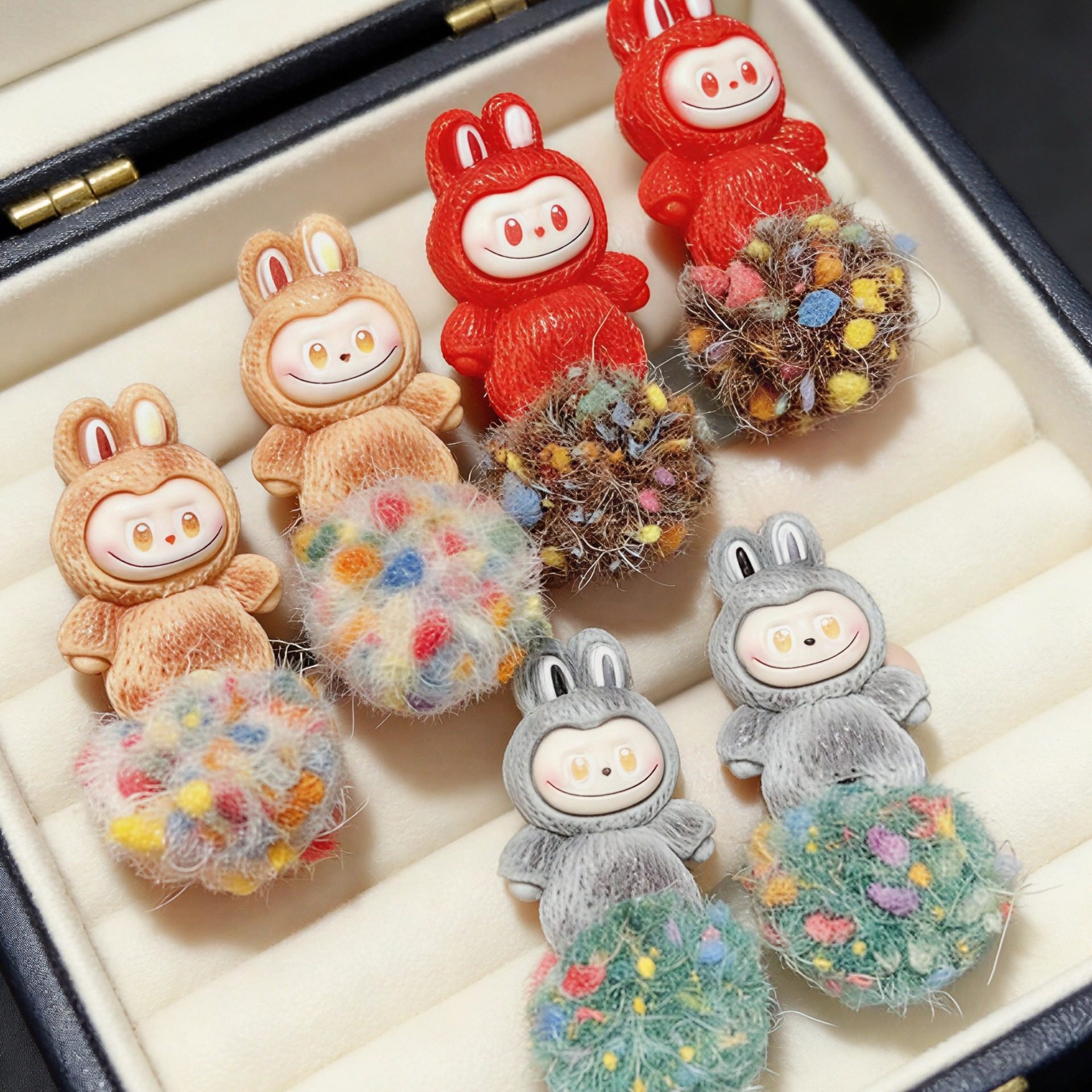 美姬手工耳钉手作时尚毛毛可爱耳环925银针趣味厂家大嘴卡通耳饰,饰品/流行首饰/时尚饰品新,发饰,淘宝优惠券,粉丝福利购,淘宝优惠卷