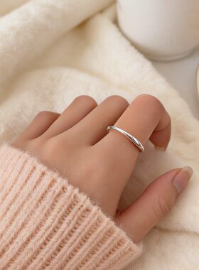 莫比乌斯轻奢开口食指戒女款