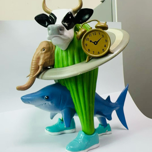 融合怪木棍人外国山海经拼装玩具