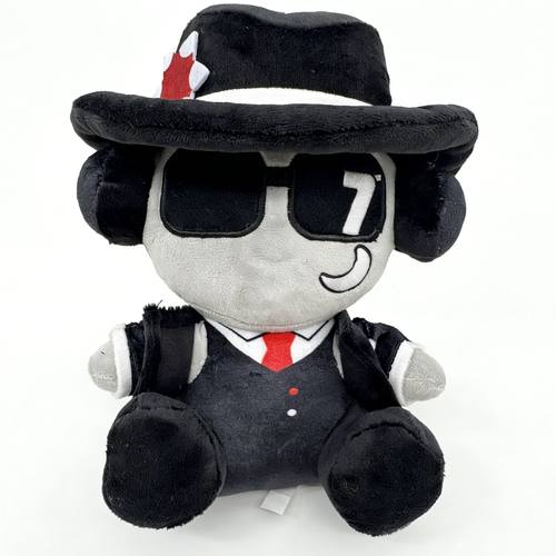被遗忘的游戏西装男毛绒玩偶