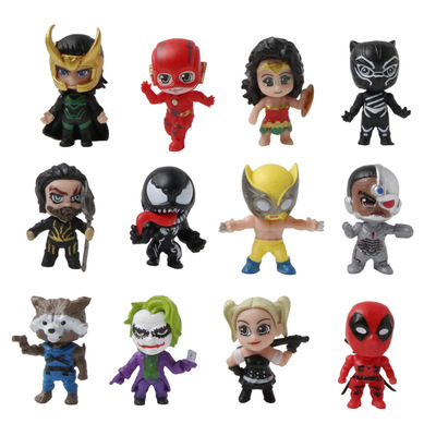 跨境爆款复仇者联盟DC超人神奇女侠海王蝙蝠侠手办摆件公仔玩具