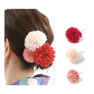 好货低至9.9元和服发饰头饰花朵发夹头花配饰簪花仿真花饰品菊球