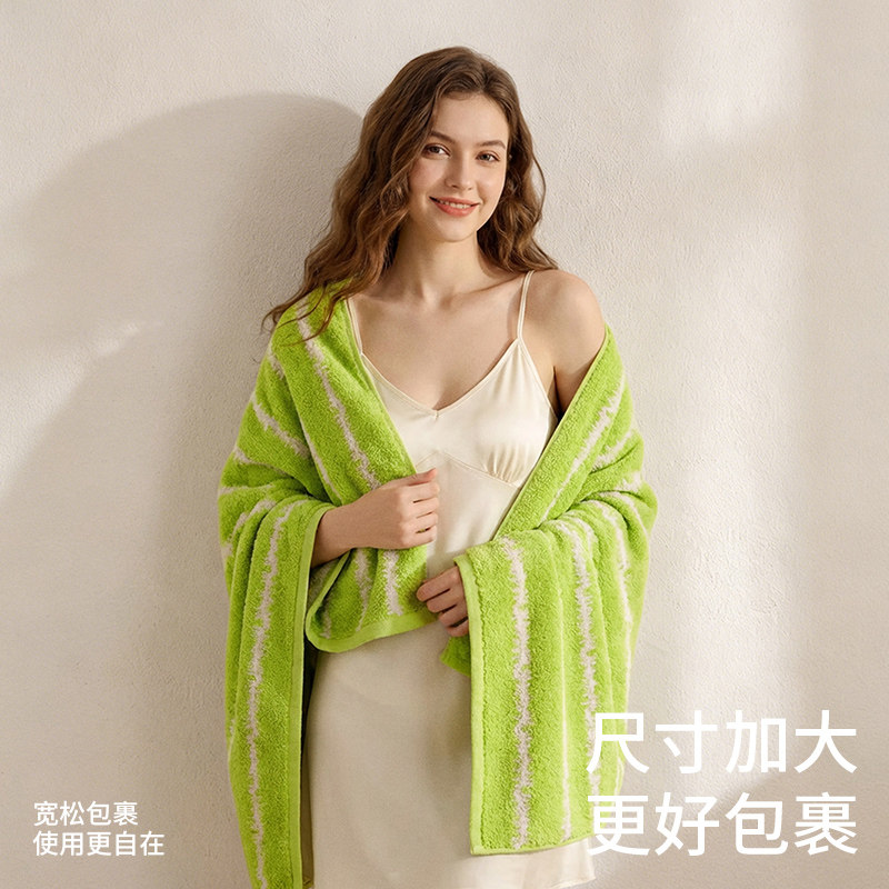 【纯棉浴巾+毛巾】#夏季图片