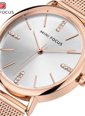领潮客MINIFOCUS品牌女表时尚女手表热销爆款米兰带防水女士手表