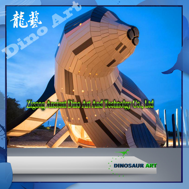 木头人鱼类昆虫动物造型木制雕塑木制无动力装置大型木头装置制作