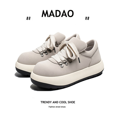 日系面包鞋男小众低帮大头鞋