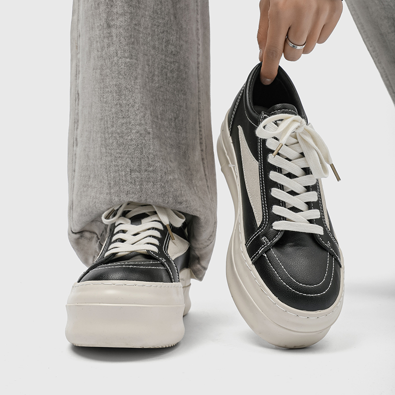 厚底板鞋男美式Cleanfitro风