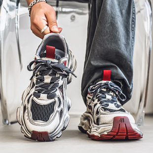 2026新款 厚底增高做旧老爹潮鞋 夏季 爆款 透气运动休闲鞋 欧洲站男鞋