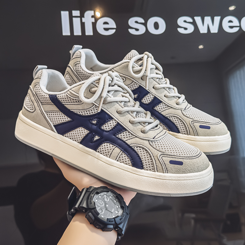 男鞋子潮鞋夏季小众原创网面板鞋