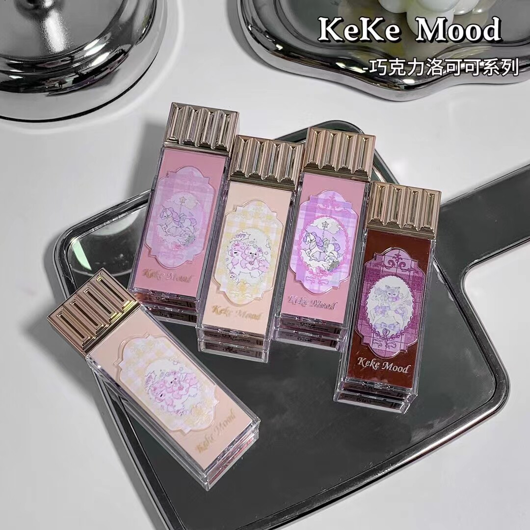 小诺家kekemood巧克力商店云朵唇釉丝绒哑光雾面口红唇泥学生平价