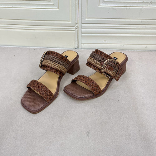 时尚新款shoes露趾高跟拖鞋清仓