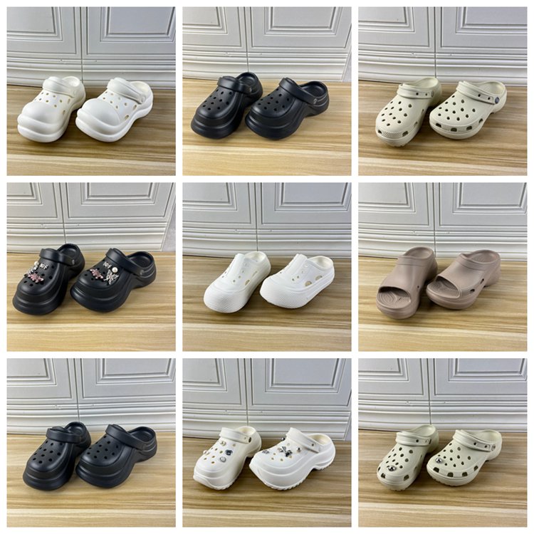 Lady Shoes外贸原单杂款女鞋35-36码独码时尚休闲厚底拖鞋洞洞鞋