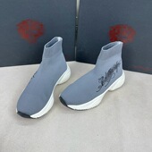 微瑕新款 时尚 通勤百搭休闲厚底针织面时装 外贸原单男鞋 袜靴老爹鞋