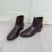 新款 Lady Shoes外贸原单出口皮带扣短靴简约时尚 舒适休闲百搭靴子