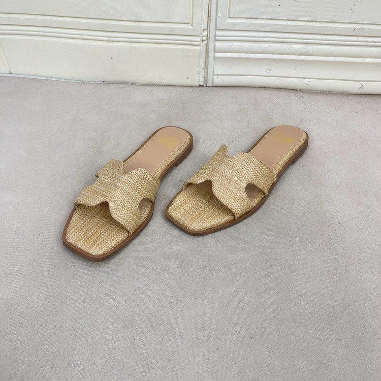 外贸原单女鞋新款shoes方头平底时尚简约百搭日常舒适休闲凉拖鞋