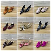 Shoes外贸原单38.5 单鞋 39码 独码 Lady 圆头纯色凉鞋 杂款 百搭时尚