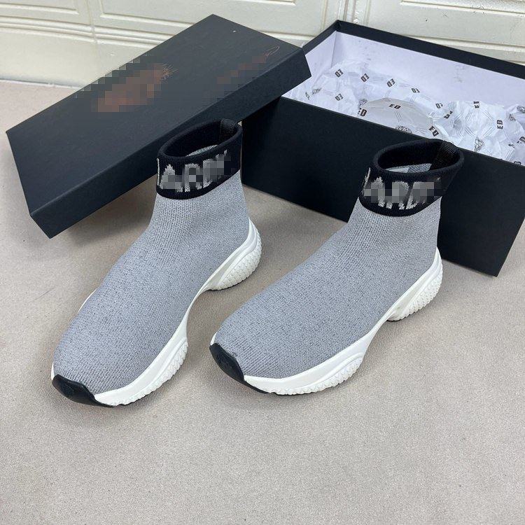 外贸原单女靴微瑕新款圆头纯色休闲厚底针织面套筒通勤袜靴老爹鞋,女鞋,弹力靴/袜靴,淘宝优惠券,粉丝福利购,淘宝优惠卷