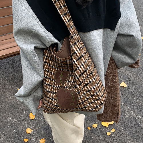 大容量单肩包女学生上课托特包