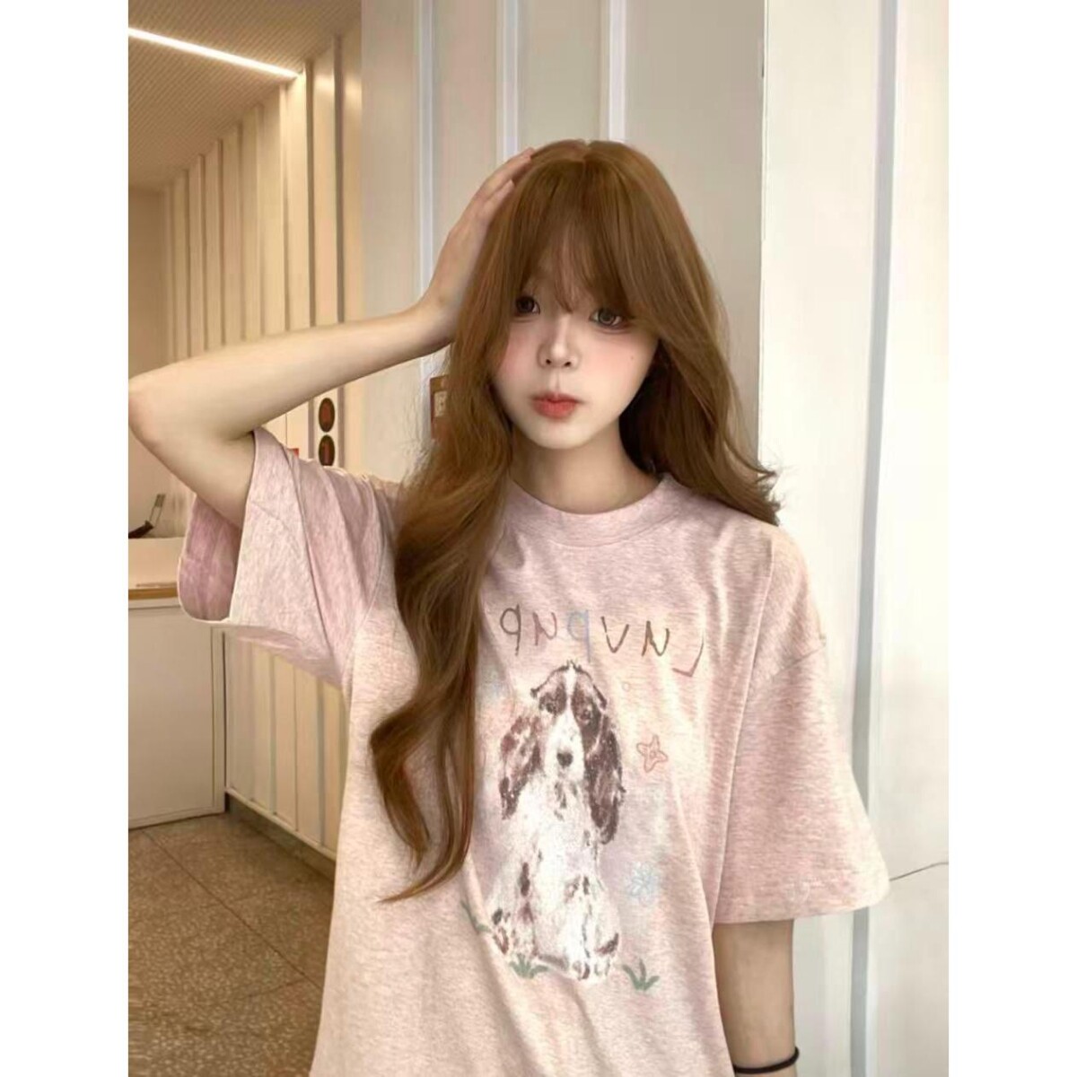 日系复古字母猫咪提花卡通少女软绵绵云朵感绒保暖家居服睡衣套装