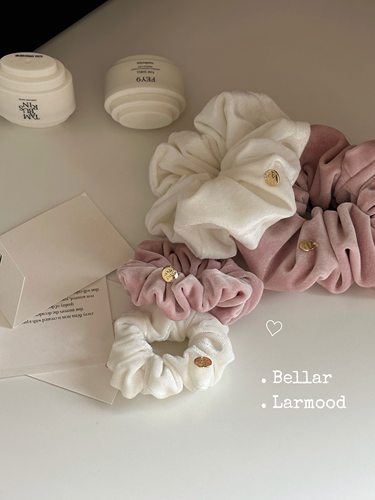 Bellar甜美少女velvet丝绒发圈