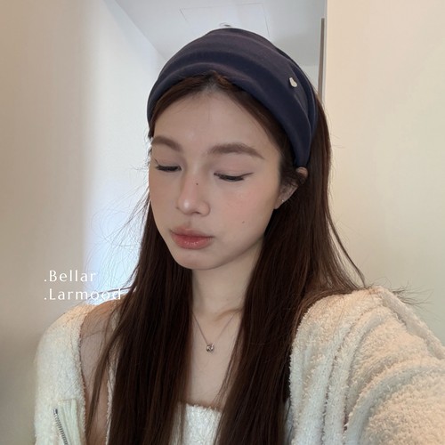 Bellar原创美式复古纯色宽边发箍