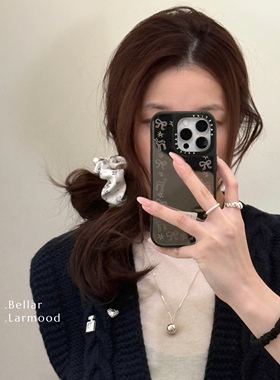 Bellar/larmood Blueberry 法式油画感复古蓝莓 少女大肠发圈