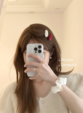 Bellar / larmood 可爱复古 椭圆晕染 少女小号刘海发夹