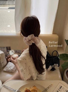 Bellar/larmood 樱花淡淡粉 sakura pink 韩系软糯质感少女发圈