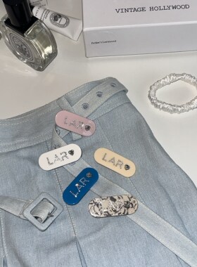 Bellar / larmood 原创 夏日candy 甜酷少女 闪闪爱心刘海发夹