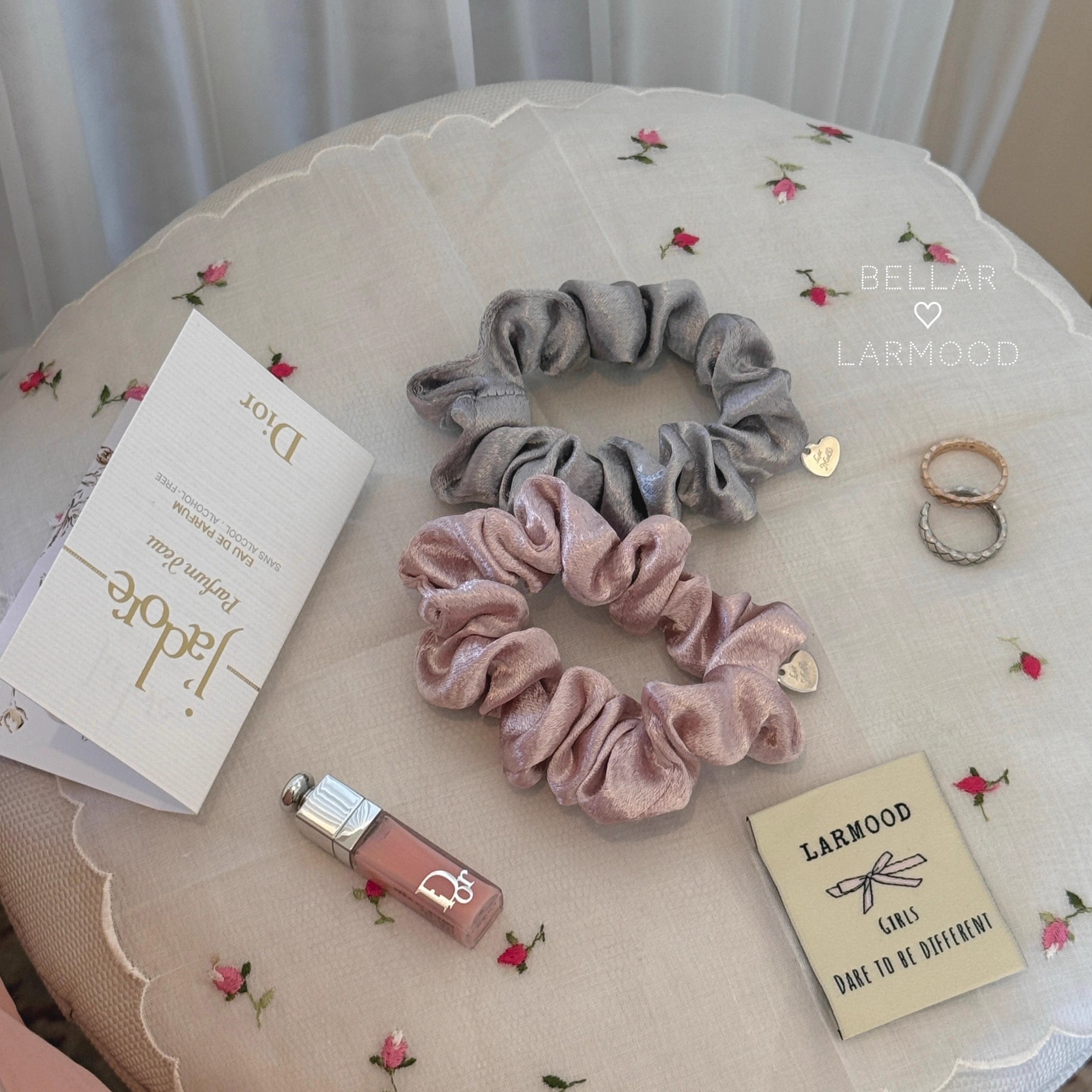 Bellar高级质感爱心片迷你发圈