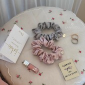 shimmerng Bellar larmood silver&pink高级质感爱心片迷你发圈