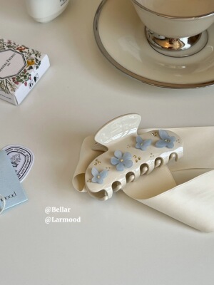 bellar小众甜美仙女镶钻抓夹