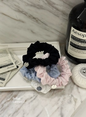 Bellar / larmood chic cream 奶油色系 少女 圆片 迷你 发圈