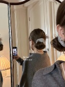 KNIT毛线手工复古 Bellar larmood 低马尾丸子头发圈