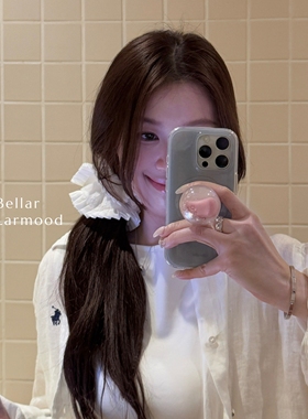 Bellar / larmood 法式 古董doll 纯白色系 vintage 刺绣花边发圈