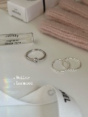 larmood 925s银 闪闪 Bellar 星月镶钻 迷你精致戒指耳骨钉