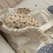 原创Cherry&Floral Bellar larmood 复古碎花樱桃镶钻盘发抓夹