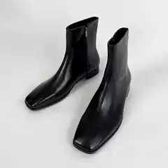 Chelsea Boots Men's Leather Shoes Autumn and Winter New Korean Style High-Top Waterproof Leather Boots British Style Casual Trendy Shoes